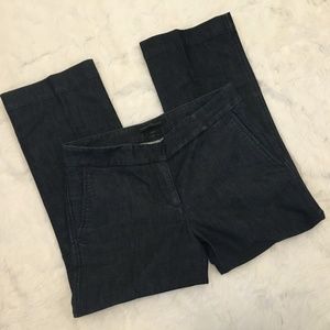 Express Dark Editor Capri Jeans Straight Stretch 4